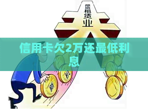 信用卡欠2万还更低利息