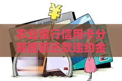 农业银行信用卡分期提前还款违约金计算方法与金额