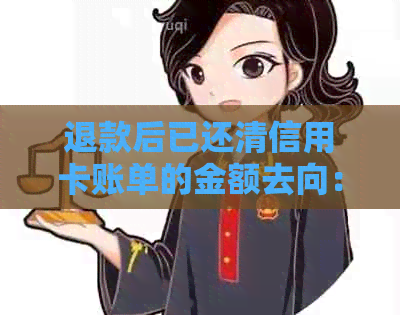 退款后已还清信用卡账单的金额去向：详细解释与处理方式