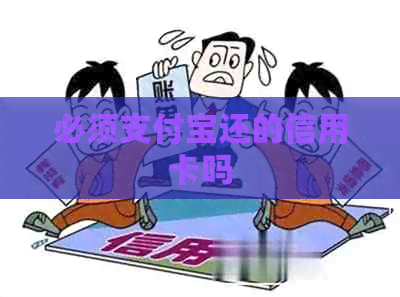 必须支付宝还的信用卡吗