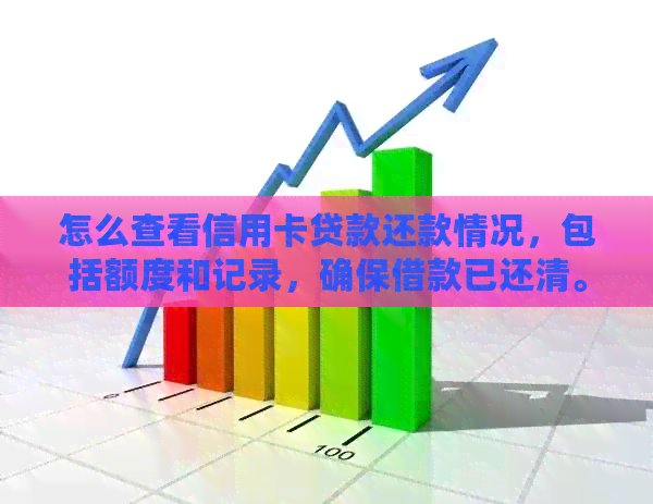 怎么查看信用卡贷款还款情况，包括额度和记录，确保借款已还清。