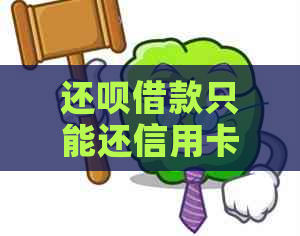 还款借款只能还信用卡吗？安全吗？是真的吗？