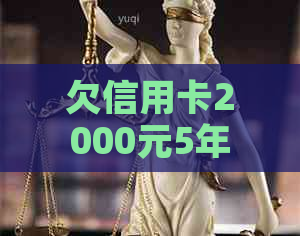 欠信用卡2000元5年没还款-欠信用卡2000元5年没还款会怎样
