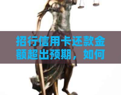 招行信用卡还款金额超出预期，如何解决？
