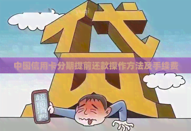 中国信用卡分期提前还款操作方法及手续费