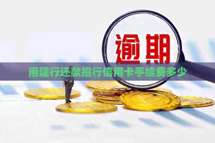 用建行还款招行信用卡手续费多少