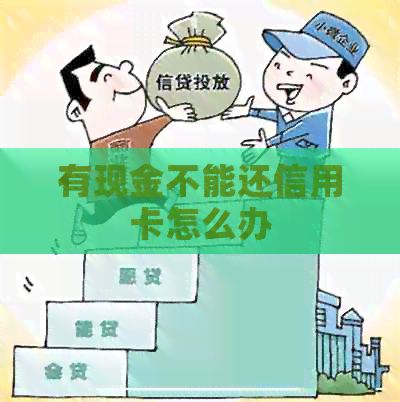 有现金不能还信用卡怎么办 有现金不能还信用卡怎么办