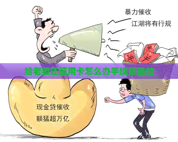 给老婆还信用卡怎么办手续费更低