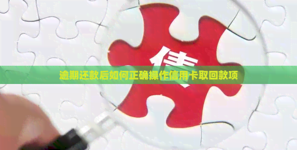 逾期还款后如何正确操作信用卡取回款项