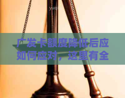 广发卡额度降低后应如何应对，这里有全面解决方案！