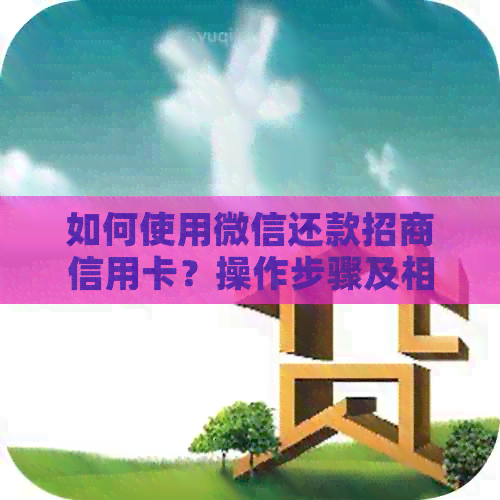 如何使用微信还款招商信用卡？操作步骤及相关注意事项