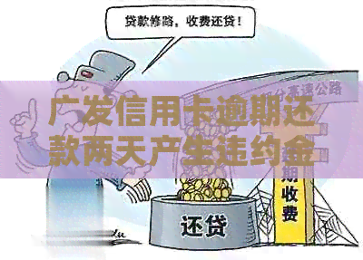广发信用卡逾期还款两天产生违约金，原因何在？