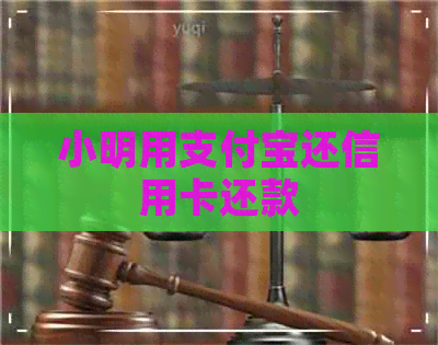 小明用支付宝还信用卡还款