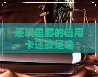 还款里面的信用卡还款是啥