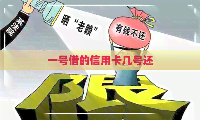一号借的信用卡几号还