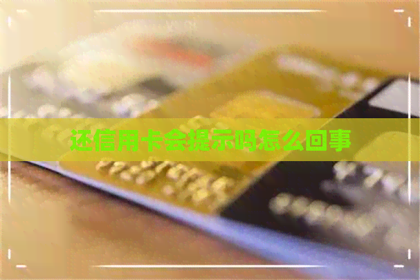 还信用卡会提示吗怎么回事