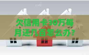 欠信用卡30万每月还几百怎么办？如何处理这种情况？