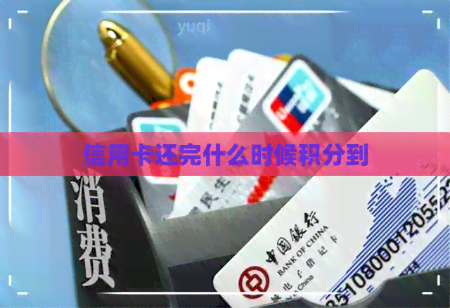 信用卡还完什么时候积分到