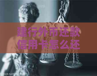 建行外币还款信用卡怎么还