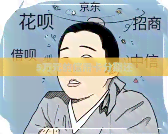 5万元的信用卡分期还