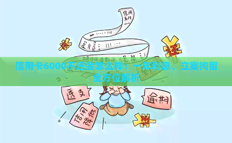 信用卡6000不还会怎么样：一年利息、立案拘留全方位解析