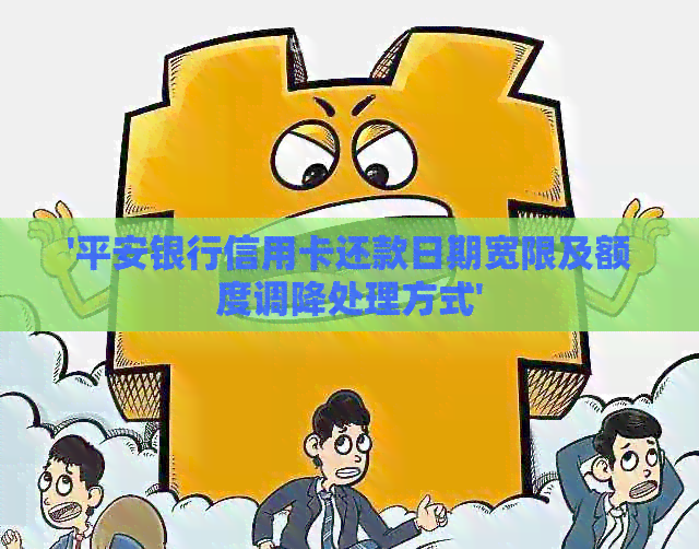 '平安银行信用卡还款日期宽限及额度调降处理方式'