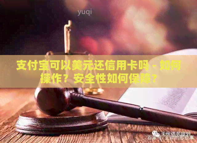 支付宝可以美元还信用卡吗 - 如何操作？安全性如何保障？