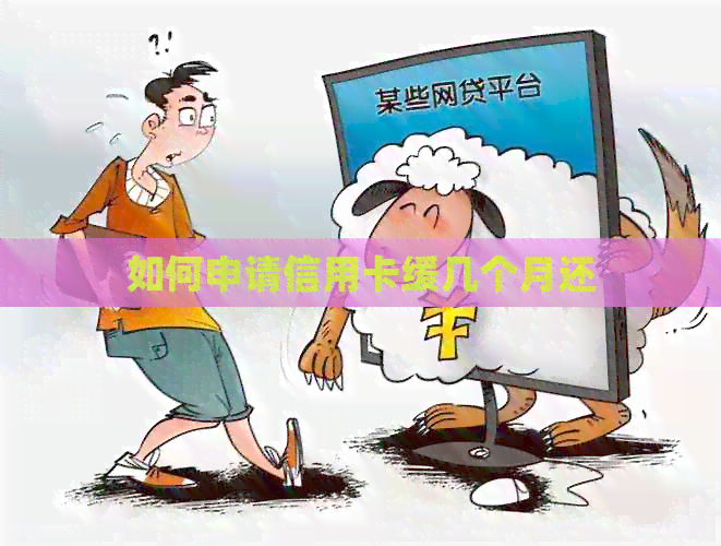 如何申请信用卡缓几个月还