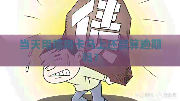 当天用信用卡马上还款算逾期吗？