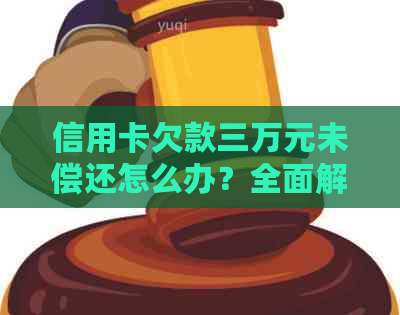 信用卡欠款三万元未偿还怎么办?全面解决方案和建议