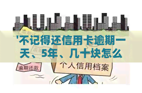 '不记得还信用卡逾期一天、5年、几十块怎么办？上吗？'