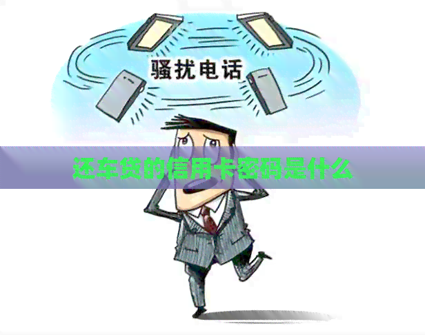 还车贷的信用卡密码是什么
