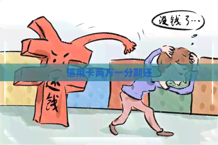 信用卡两万一分期还