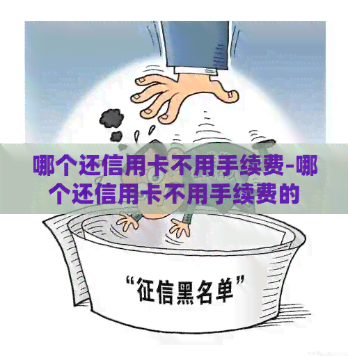 哪个还信用卡不用手续费-哪个还信用卡不用手续费的