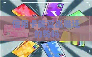 信用卡能查出谁还的钱吗