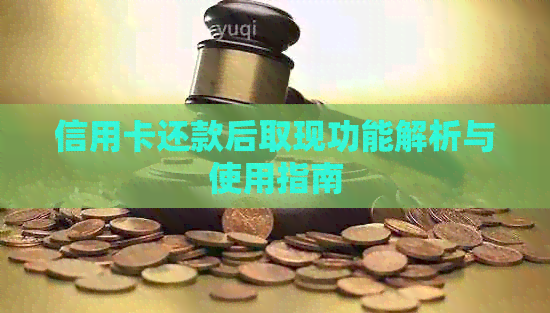 信用卡还款后取现功能解析与使用指南