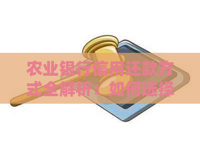 农业银行信用还款方式全解析：如何选择合适的还款方式进行信用贷款还款？