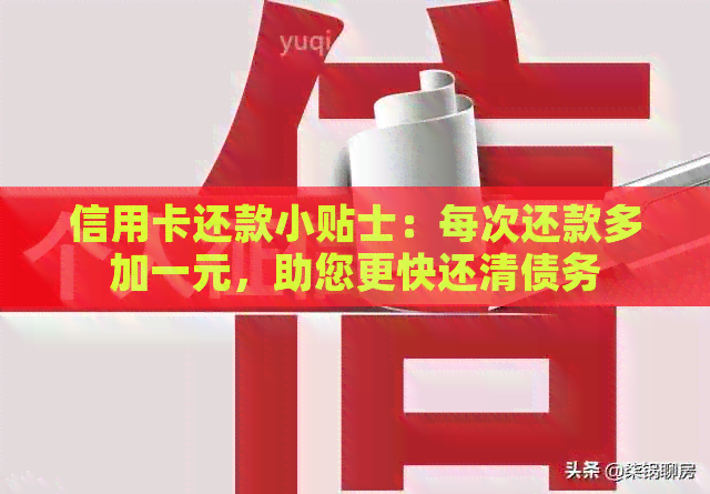 信用卡还款小贴士：每次还款多加一元，助您更快还清债务