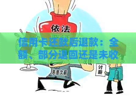 信用卡还款后退款：全额、部分退回还是未收到？如何处理？
