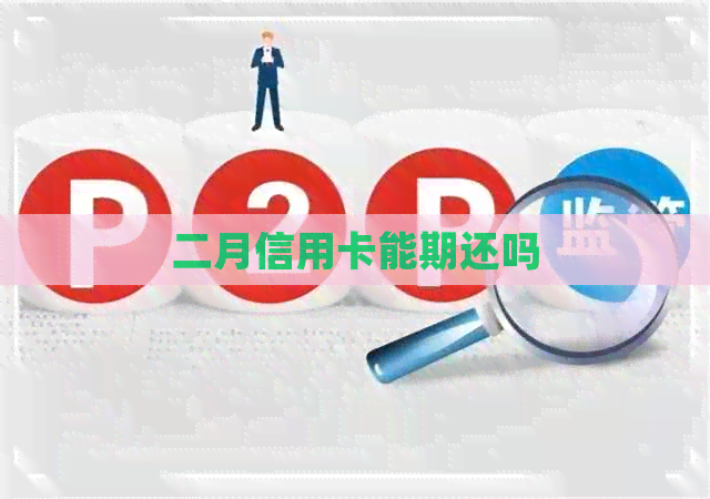 二月信用卡能期还吗