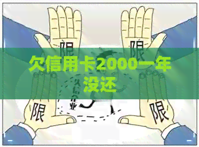 欠信用卡2000一年没还