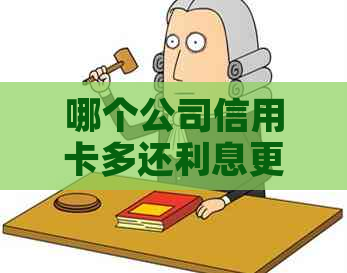 哪个公司信用卡多还利息更优，且额度高、费率低