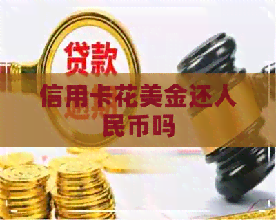 信用卡花美金还人民币吗