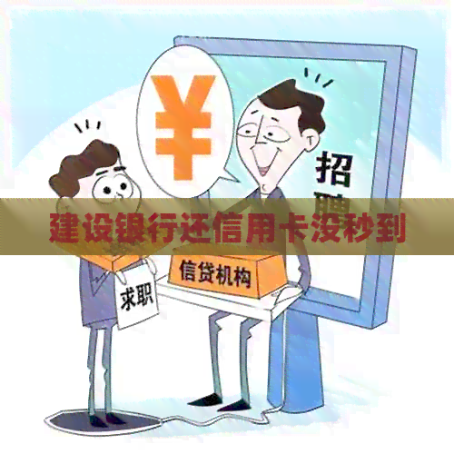 建设银行还信用卡没秒到