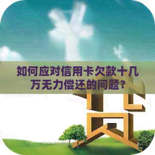 如何应对信用卡欠款十几万无力偿还的问题？