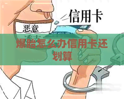 爆胎怎么办信用卡还划算