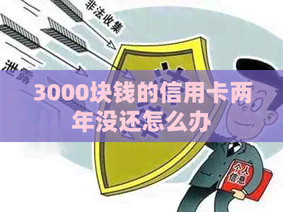 3000块钱的信用卡两年没还怎么办