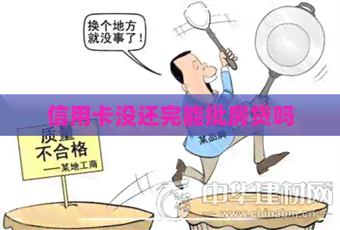 信用卡没还完能批房贷吗