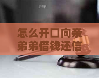 怎么开口向亲弟弟借钱还信用卡呢？