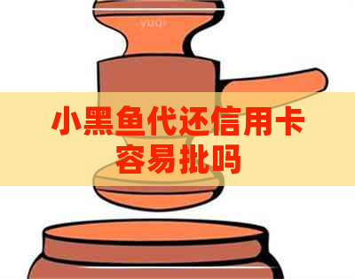 小黑鱼代还信用卡容易批吗
